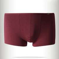 忍者莫代尔中腰男士平角内裤酒红(XL)HNN0002A