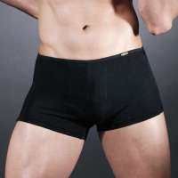 忍者莫代尔中腰男士平角内裤黑色(L)HNN0002A