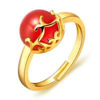 凤禧 幸福圆满红玛瑙时尚戒指