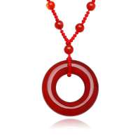 凤禧 环佩叮当红玛瑙吊坠