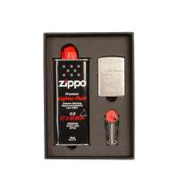 ZIPPO(芝宝)121FB 仿古银白板打火机礼盒