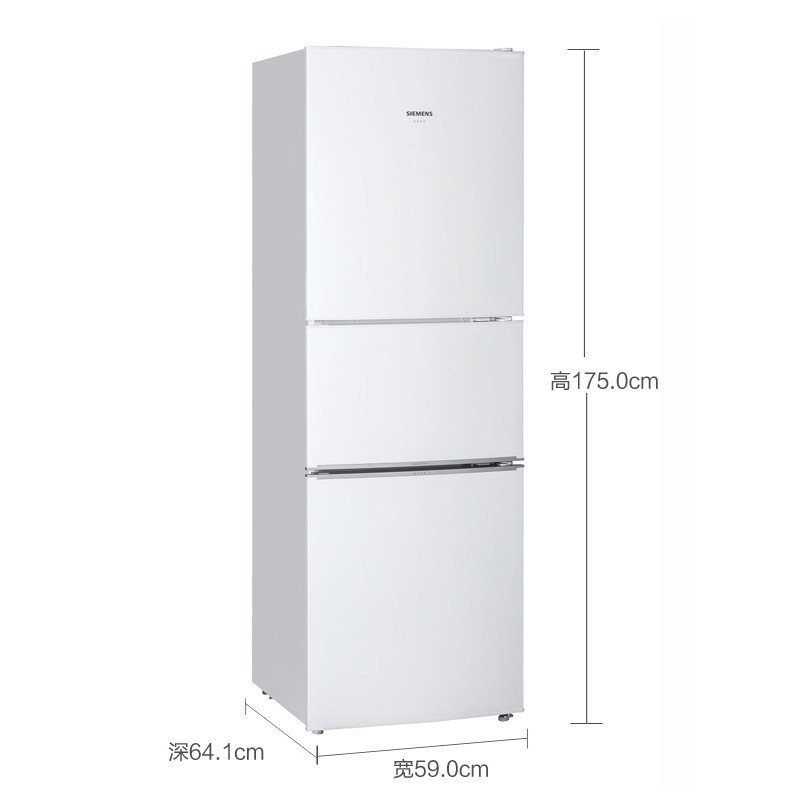 西门子(SIEMENS) BCD-226(KG23D1110W) 226升 三门冰箱(白色)