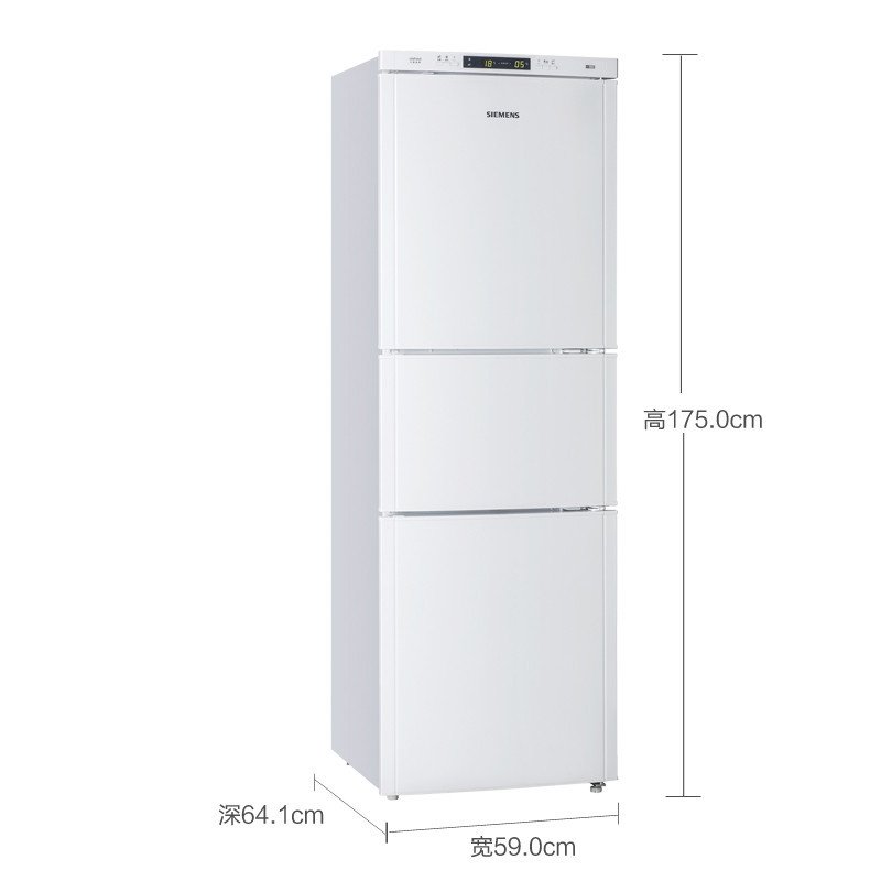 西门子(SIEMENS) BCD-218(KK22F0012W) 218升 三门冰箱(白色)高清大图