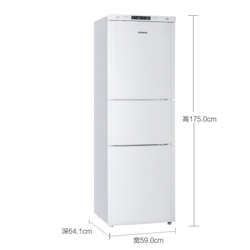 西门子(SIEMENS) BCD-218(KK22F0012W) 218升 三门冰箱(白色)