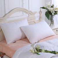 水星家纺 全棉面料羽绒枕 双层立体抗菌防螨鸭绒枕