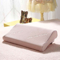 水星家纺 涤棉面料慢回弹枕 零压力少年健康枕(粉色)