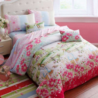 cozzy蔻姿家纺全棉高支高密斜纹四件套纯真（1.5M）