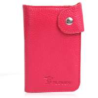 plover啄木鸟荔枝纹皮钥匙包 63000285-2玫红