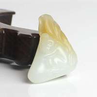 老山玉器 新疆和田玉石玉器 羊脂白玉挂件生肖-猴 吊坠 玉质细腻P0000033