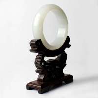 老山玉器 新疆和田玉石玉器 羊脂白玉手镯 油润度极佳 珍贵喜人P0014627