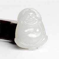 老山玉器 新疆和田玉石玉器 羊脂玉挂件笑佛 圆润饱满 质地细腻p0014002