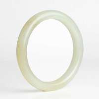 老山玉器 新疆和田玉石玉器 和田白玉手镯p0015185