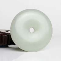 老山玉器 新疆和田玉石玉器 和田白玉平安扣p0015078