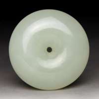 老山玉器 新疆和田玉石玉器 和田玉白玉挂件平安扣P0011131