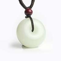 老山玉器 新疆和田玉挂件吊坠平安扣团圆圆满幸福p0012847