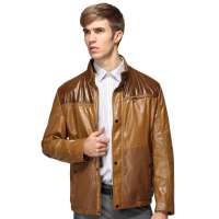 HODO红豆相思鸟男装商务休闲立领拉链夹克外套HDXJ13506(Y33咖啡185/104B)