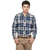 HODO红豆相思鸟男装尖领格子长袖衬衫HDXSC2294(004绿色165/84A)