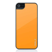 iWALK BCM002ih 镜面保护壳 适用于iPhone5 黑框+黄色