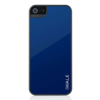 iWALK BCM002ih 镜面保护壳 适用于iPhone5 黑框+蓝色