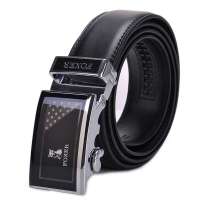 金狐狸FOXER时尚男士自动扣皮带501001-03A黑色C