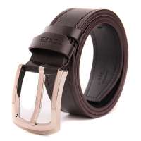 金狐狸FOXER休闲男士针扣皮带501067F20B咖啡色D