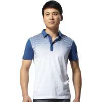 HODO红豆男装渐变格子短袖T恤ETS2087(B04蓝格165/84A)