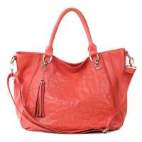 金狐狸FOXER时尚女士牛皮手提包909005F1C红色