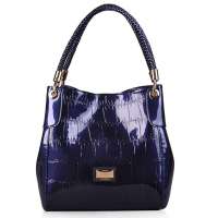 金狐狸FOXER时尚女士手提包902001F1G蓝色