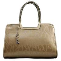 金狐狸FOXER编织高端女士手提包905023F1O金色