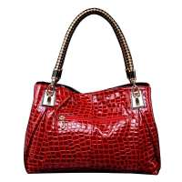 金狐狸FOXER潮流时尚女式手提单肩包938001F1C红色