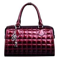 金狐狸FOXER高端经典手提箱型包905026F1R紫色