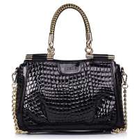 金狐狸FOXER潮流时尚女式手提链条包939001F1A黑色