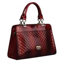 金狐狸FOXER压花渐变高档手提斜挎包926007F1C红色