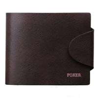 金狐狸FOXER时尚男士横款钱包302020F4B啡色