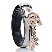 Crocodile/鳄鱼恤 新款 个性OL小腰带 女式 14111020-05 白色