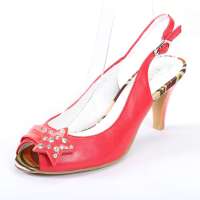 ST&SAT星期六夏季新款百搭羊皮高跟舒适女装皮凉鞋SSA2SO400132粉红39