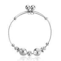 张银匠 年年有余手镯 S925纯银手镯