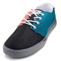 鸿星尔克erke男滑板鞋11112201069-001正黑/海藻蓝41