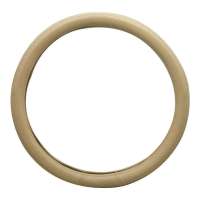 RZM 全皮革汽车 方向盘套 把套 米色 中号(特级环保内圈)