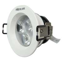 雷士照明 LED筒射灯NLED133-4W-4000K-三束光(暖白)烤漆白