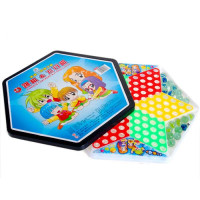 金利来两用棋(跳棋+飞行棋)益智桌面游戏604