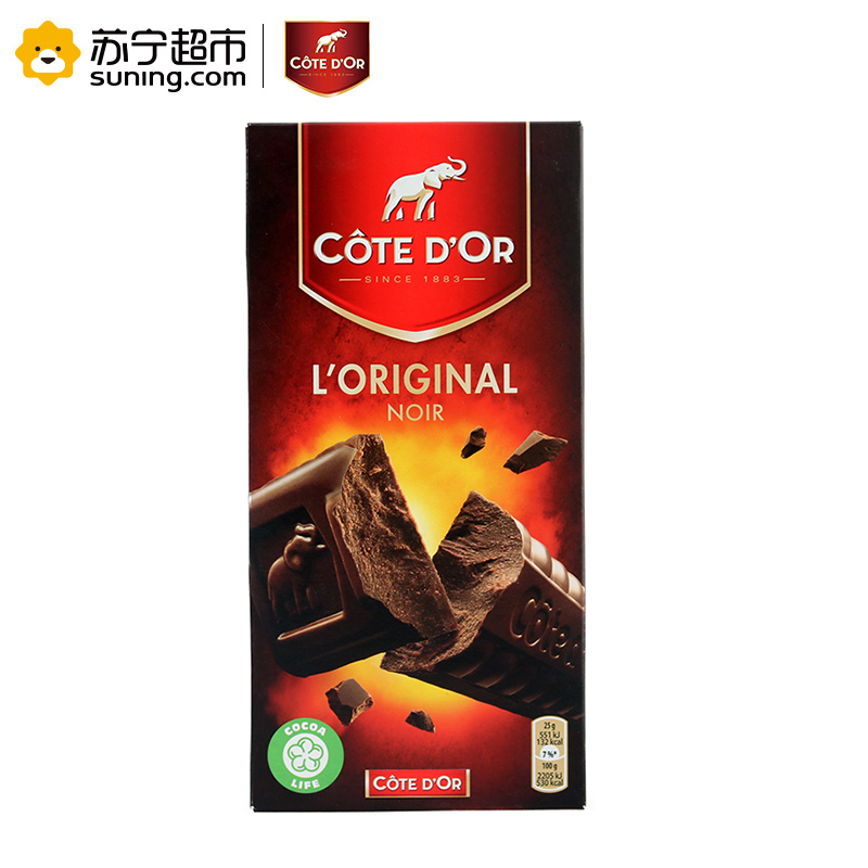 克特多金象(COTE DOR) 黑巧克力--排装 100g/盒