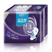 高洁丝纤巧干爽护翼卫生巾超熟睡380夜用3片