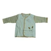 子雅贝贝无缝印花小兔子上衣对开80