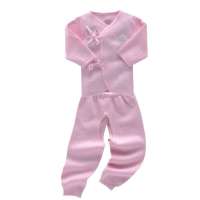 子雅贝贝粉色菱形空气层偏衫52