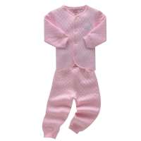 子雅贝贝加厚菱形粉色空气层对开66