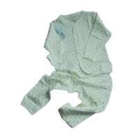 子雅贝贝白底印花棉毛前开扣金色五角星73