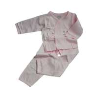 子雅贝贝60支偏衫精梳经典素色粉52