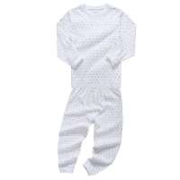 子雅贝贝白底印花棉毛肩开扣金色五角星100