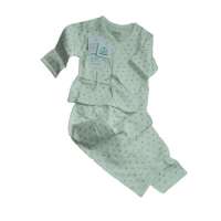 子雅贝贝白底印花棉毛偏衫金色五角星52